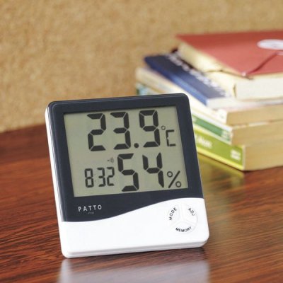 ＰＡＴＴＯ（パット）　スクエア温湿度計　