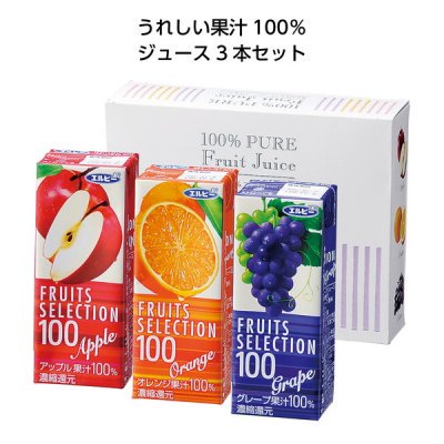 果汁１００％フルーツジュース３本セット