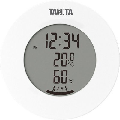 タニタ　デジタル温湿度計１台（ホワイト）