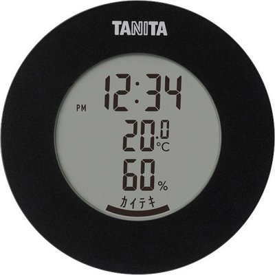 タニタ　デジタル温湿度計１台（ブラック）