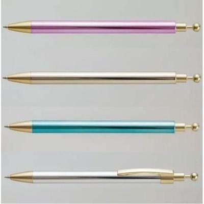 ノベルティ・粗品で人気の「ジュエルピンノック【ボールペン】（上下金仕様）　１個」