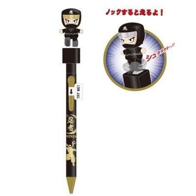 ノベルティ・粗品で人気の「 忍者トコトコアクションペン　金」