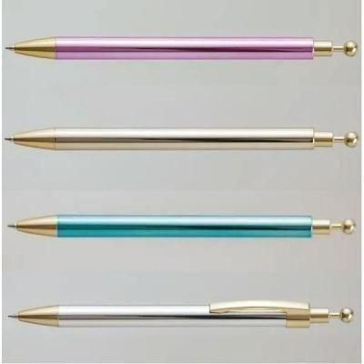 ノベルティ・粗品で人気の「 ジュエルピンノック【シャープペンシル】（上下金仕様）　１個」