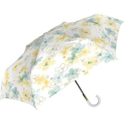 ノベルティ・粗品で人気の「 ＵＶフローラル折　デイジーイエロー（５５ｃｍ晴雨兼用折傘）」
