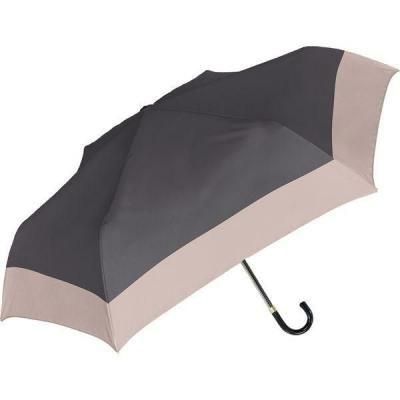 ノベルティ・粗品で人気の「 ＵＶペールバイカラー折　アッシュグレー（５５ｃｍ晴雨兼用折傘）」