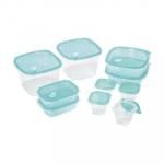 ノベルティ・粗品で人気の「 クリアブルーコンテナワンタッチ10個組」