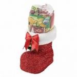 ノベルティ・粗品で人気の「クリスマス・ラメブーツ(大)お菓子入」