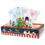 ノベルティ・粗品で人気の「 【国産】クリスマスBOXティッシュ120W」