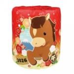 ノベルティ・粗品で人気の「 【国産】開運招福ロールティッシュ 干支 午」