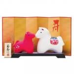 ノベルティ・粗品で人気の「 開運干支 午紅白(小)」