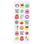 ノベルティ・粗品で人気の「 干支タオル(ごあいさつ袋入)【花もち格子】」