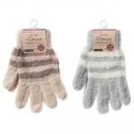 ノベルティ・粗品で人気の「 婦人 もこもこ手袋/ボーダー 1個」