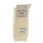 ノベルティ・粗品で人気の「 婦人 シェニール ルームソックス/刺繍付/アイボリー」