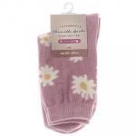 ノベルティ・粗品で人気の「婦人 シェニールソックス/花柄/ピンク」