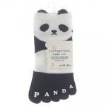 ノベルティ・粗品で人気の「婦人 五本指ソックス/指先プリント/パンダ・耳付/かかとあり」