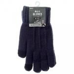 ノベルティ・粗品で人気の「紳士 裏起毛ニットグローブ/タッチパネル対応/ロングカフ/ネイビー」