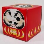ノベルティ・粗品で人気の「 ボックスティッシュ 開運サイコロ福ダルマ」