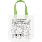 ノベルティ・粗品で人気の「 X’masぬりえトートバッグ」