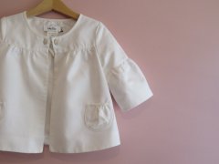 baby Dior ベビーディオール白 お袖の可愛いジャケット size3