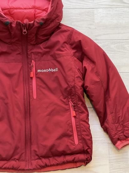 mont-bell モンベル 赤とまろみオレンジのリバーシブルダウン