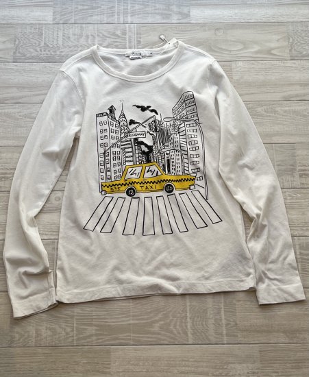 Bonpoint ボンポワン New York City プリント ロングTシャツ size１２