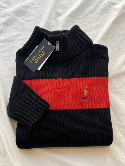 タグ付き未使用 POLO RALPH LAUREN ラルフローン ジップアップニット