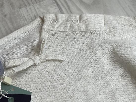 タグ付き未使用 PETIT BATEAU プチバトー 生成り ラメ感のキレイ