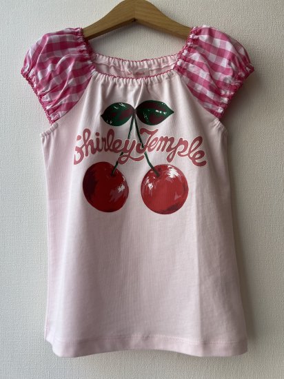 タグ付き未使用 Shirley Temple シャーリーテンプル ピンク チェリー Tシャツ size１３０