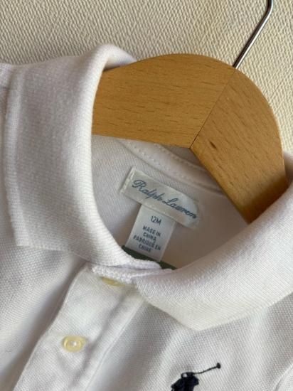 Ralph Lauren ラルフローレン 白 ビックポニー袖ナンバー