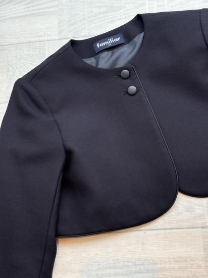 familiar ファミリア ネイビー ダブルボタン アンサンブルスーツ