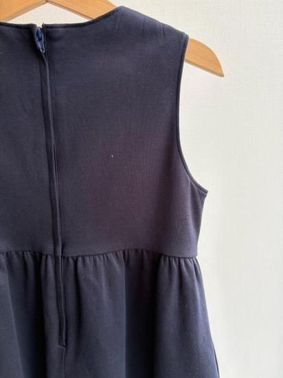 familiar ファミリア ネイビー おりんごと木の刺繍 ジャンパー