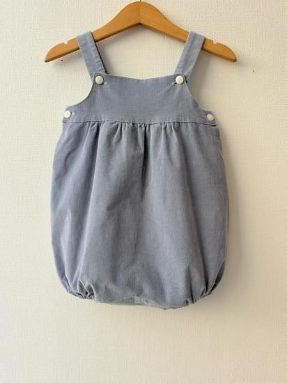 Amaia kids アマイアキッズ くすみブルーロンパース size2