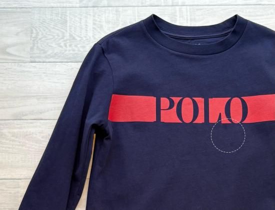 POLO RALPH LAUREN ラルフローレン ネイビー ロングTシャツ size7／130