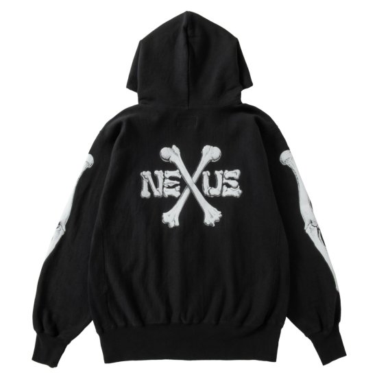 NEXUSVII/ネクサスセブン パーカーBONES HOODIE(BLACK) - トップス