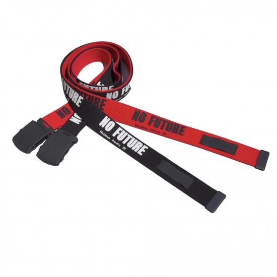 PEEL&LIFT<br>"NO FUTURE belt with black buckle"