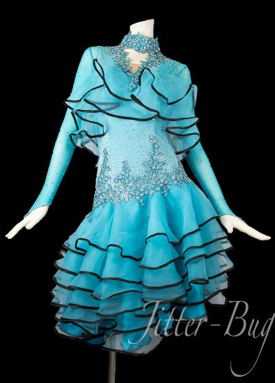 社交ダンス衣装・社交ダンスドレスのジルバ　オリジナル・セミオーダー/ラテンドレス028