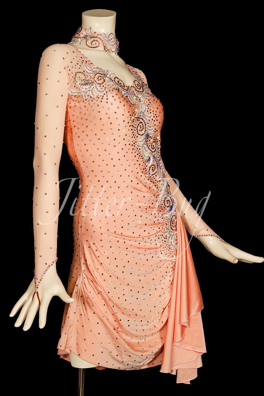 社交ダンス衣装・社交ダンスドレスのジルバ /ラテンドレス 054