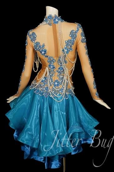 社交ダンス衣装・社交ダンスドレスのジルバ /ラテンドレス 088