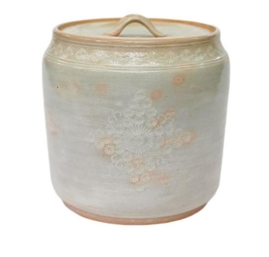 SALE／30%OFF 【茶道具】芋頭三島 水指 高台寺窯 森里陶楽造 陶芸 美術 