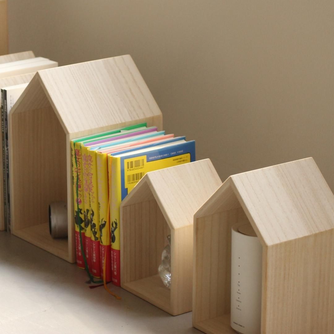 本の家　Book House Nest mini 増田桐箱店 ブックエンド 1609895961.jpg