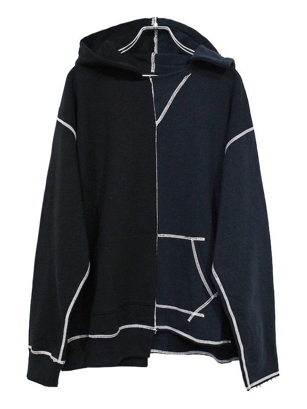 JieDa ASYMMETRY HOODIE BLK - Nietzsche(ニーチェ) oNliNe SHOP