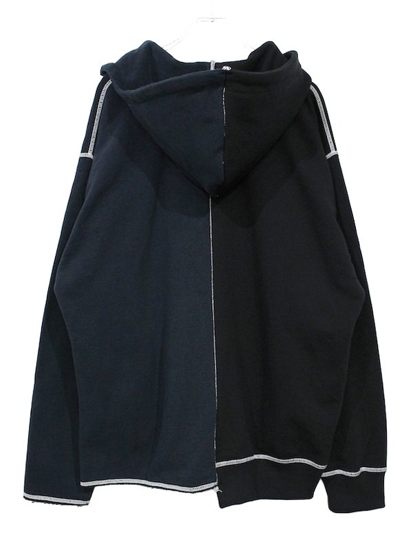 JieDa ASYMMETRY HOODIE BLK - Nietzsche(ニーチェ) oNliNe SHOP