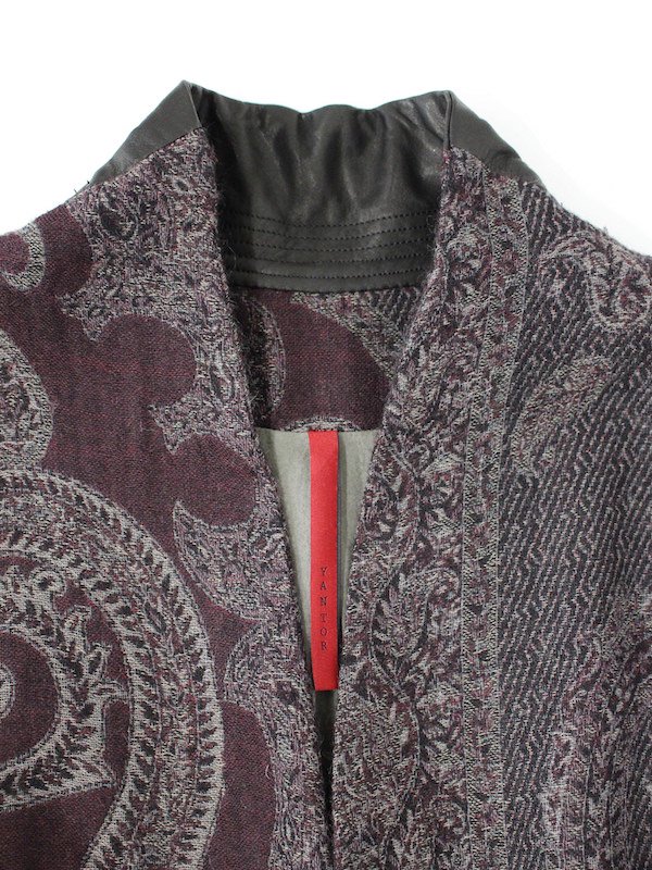 品多く YANTOR Paisley Jacquard Wool Fall Jacket テーラード