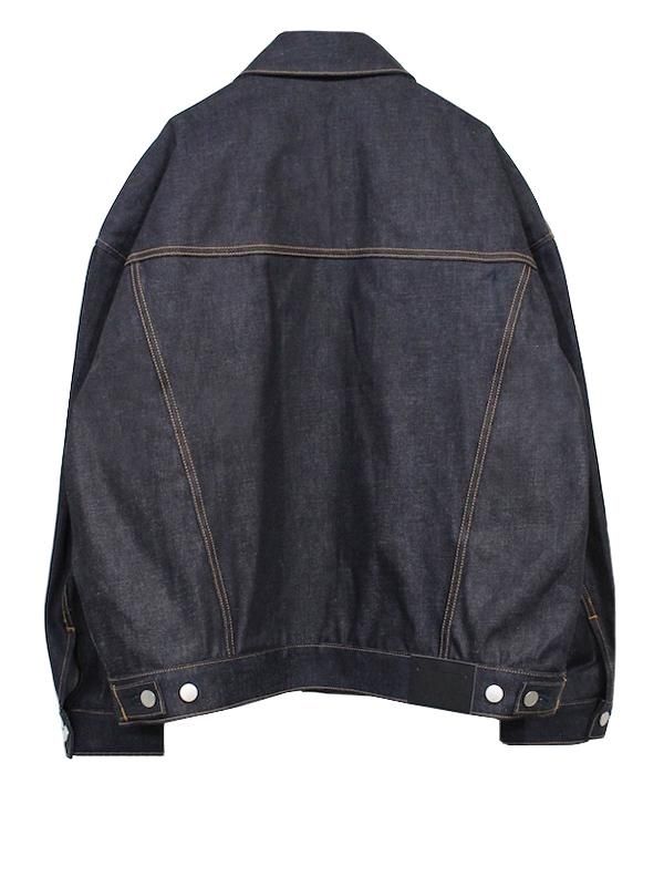 21ss JieDa power shoulder denim jacket.-