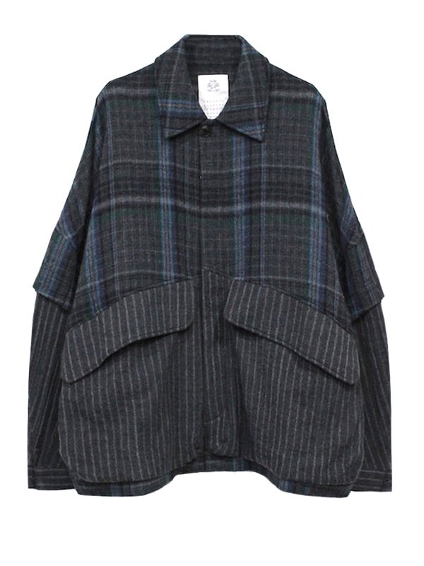 STOF Checked 2WAY Jackets GRY - Nietzsche(ニーチェ) oNliNe SHOP