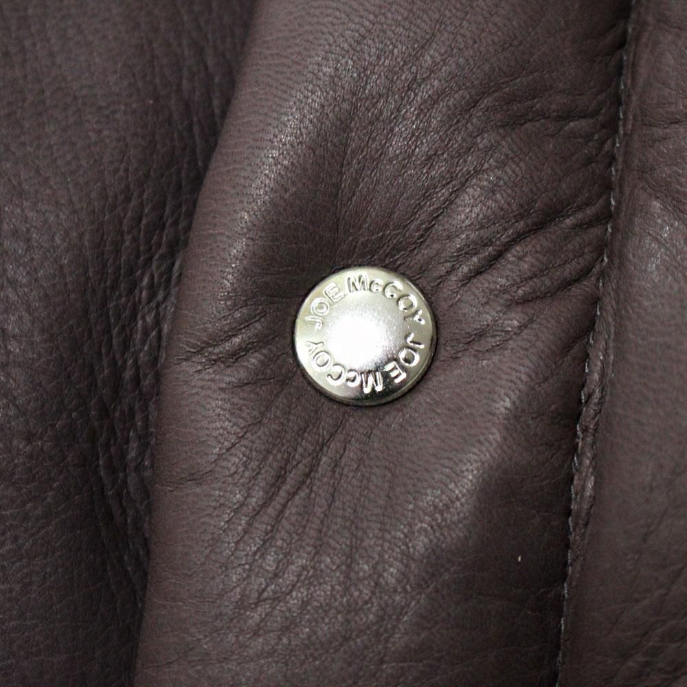 MOUTON COLLAR LEATHER DOWN VEST MOUTON COLLAR LEATHER DOWN VEST