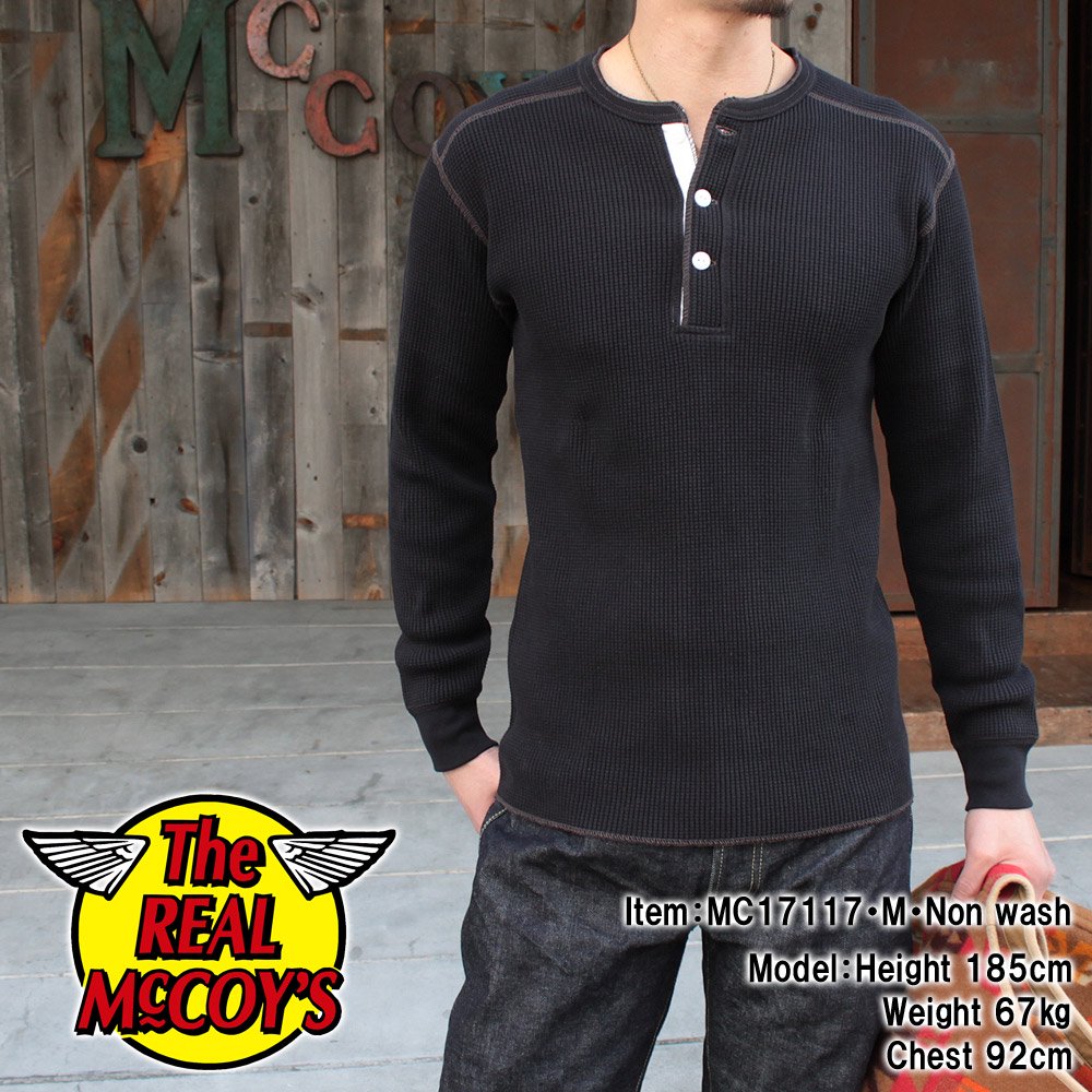 WAFFLE HENLEY SHIRT L/S