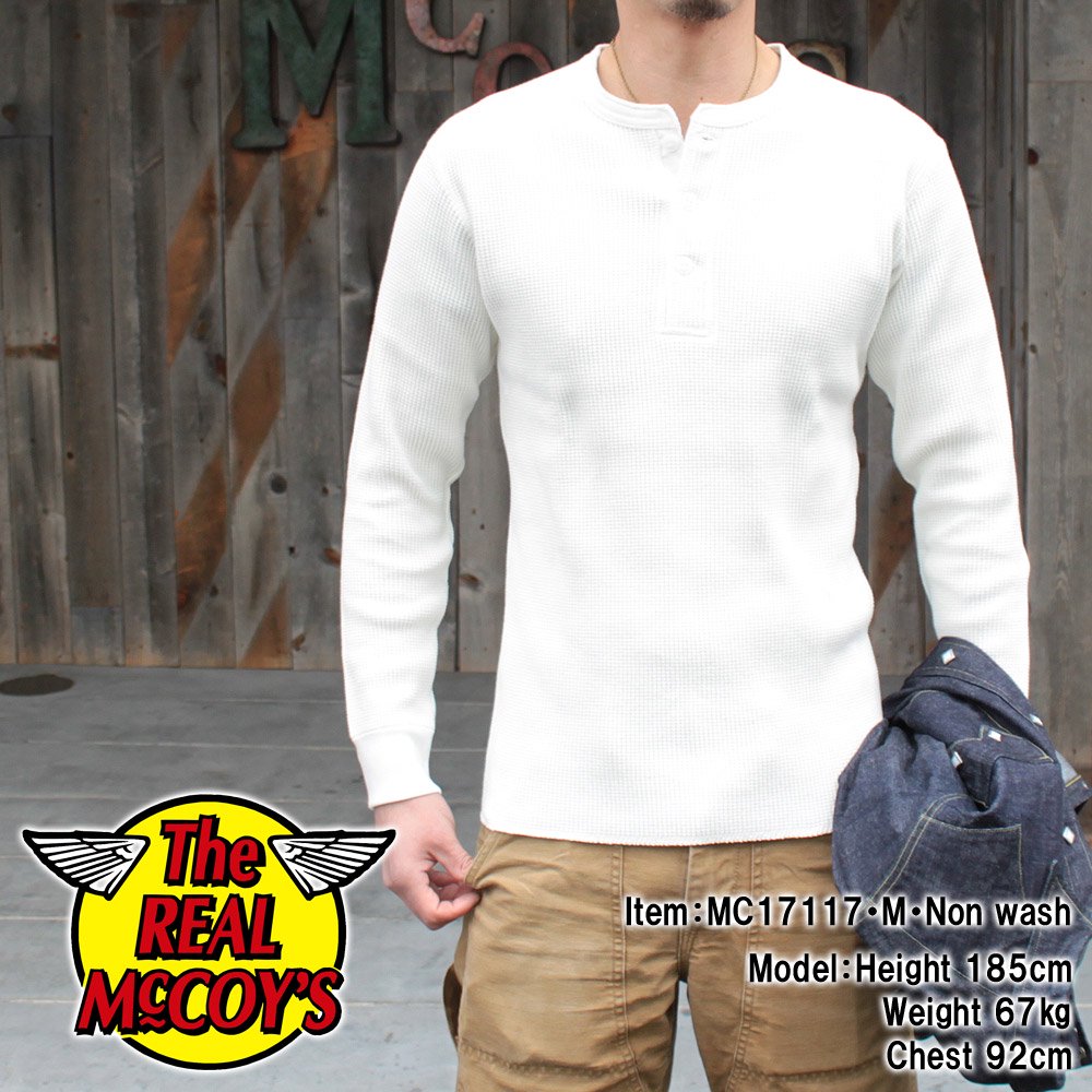 WAFFLE HENLEY SHIRT L/S