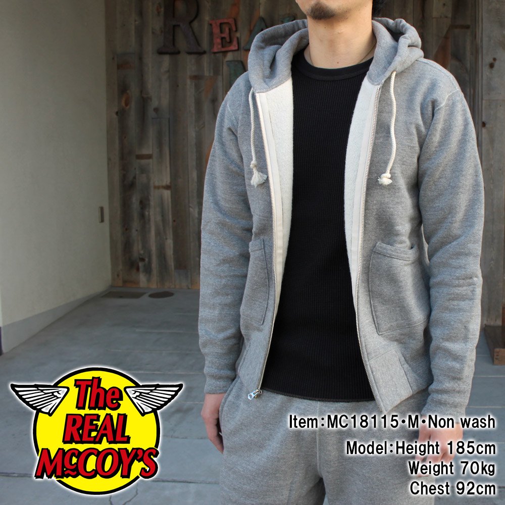 THE REAL McCOY'S / ZIP PARKA / GRAY | www.hurdl.org