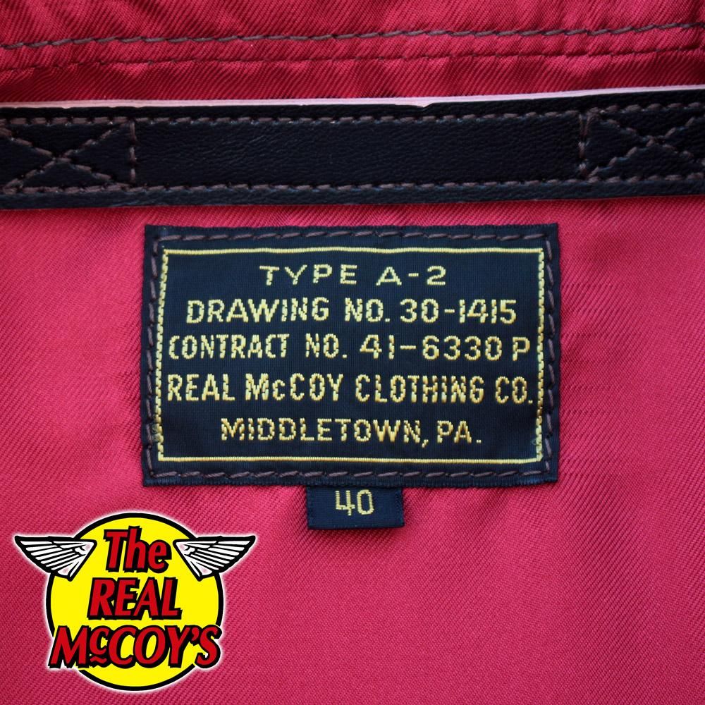 The REAL McCOY'S MJ20002 TYPE A-2 REDSILK / ZEMKES WOLFPACK